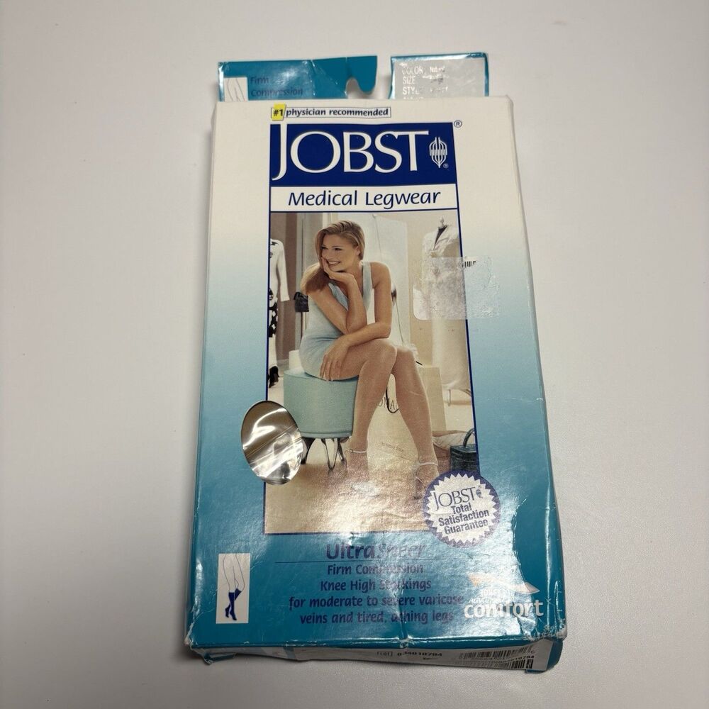 Jobst Medical Compression Knee CT Stockings 20-30 mmHg Natural Ultra Sheer LARGE